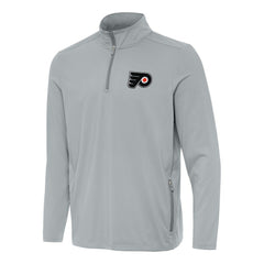 NHL Philadelphia Flyers Antigua Perilous Quarter-Zip Sweatshirt - Gray