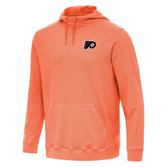 NHL Philadelphia Flyers Antigua Cloud Pullover Hoodie - Heather Orange