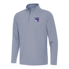 NHL New York Rangers Antigua Twine Quarter-Zip Top - Navy