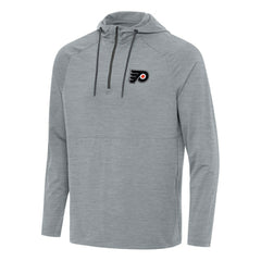 NHL Philadelphia Flyers Antigua Spikes Quarter-Zip Hoodie - Heather Gray
