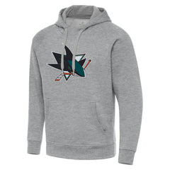 NHL San Jose Sharks Antigua Big & Tall Victory Pullover Hoodie - Heather Gray