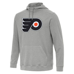 NHL Philadelphia Flyers Antigua Cloud Pullover Hoodie - Heather Gray