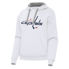 NHL Washington Capitals Antigua Women's Victory Pullover Hoodie - White