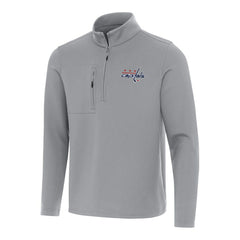 NHL Washington Capitals Antigua Insider Quarter-Zip Top - Gray