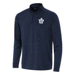 NHL Toronto Maple Leafs Antigua Bright Quarter-Zip Top - Heather Navy