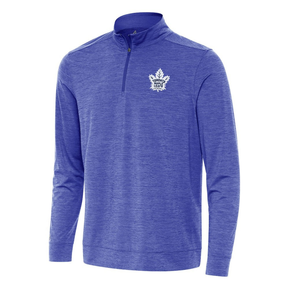 NHL Toronto Maple Leafs Antigua Bright Quarter-Zip Top - Heather Royal