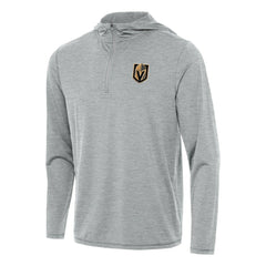 NHL Vegas Golden Knights Antigua Tidy Quarter-Zip Hoodie - Heather Gray