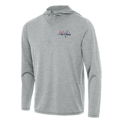 NHL Washington Capitals Antigua Tidy Quarter-Zip Hoodie - Heather Gray