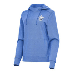 NHL Toronto Maple Leafs Antigua Women's Justice Pullover Hoodie - Heather Royal