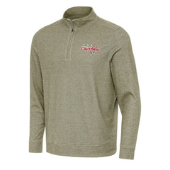 NHL Washington Capitals Antigua Subtle Quarter-Zip Sweatshirt - Olive