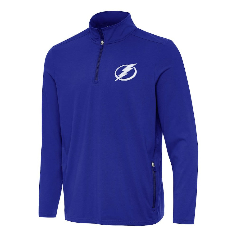 NHL Tampa Bay Lightning Antigua Perilous Quarter-Zip Sweatshirt - Royal