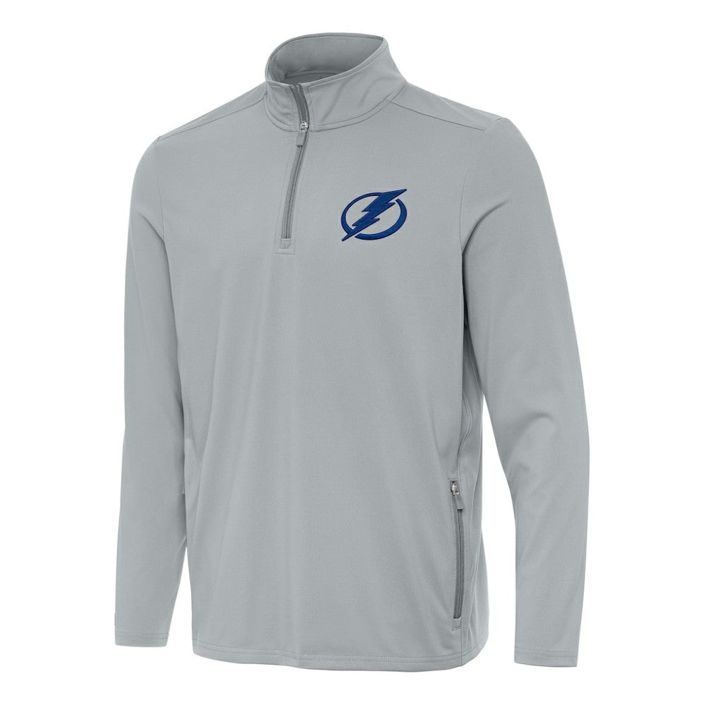 NHL Tampa Bay Lightning Antigua Perilous Quarter-Zip Sweatshirt - Gray