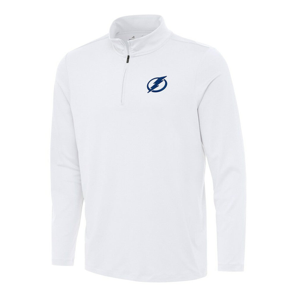 NHL Tampa Bay Lightning Antigua Reprocess Quarter-Zip Top - White