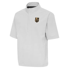 NHL Vegas Golden Knights Antigua Brisk Quarter-Zip Windbreaker - Heather Gray