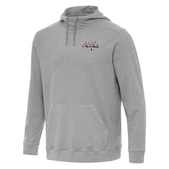 NHL Washington Capitals Antigua Cloud Pullover Hoodie - Heather Gray