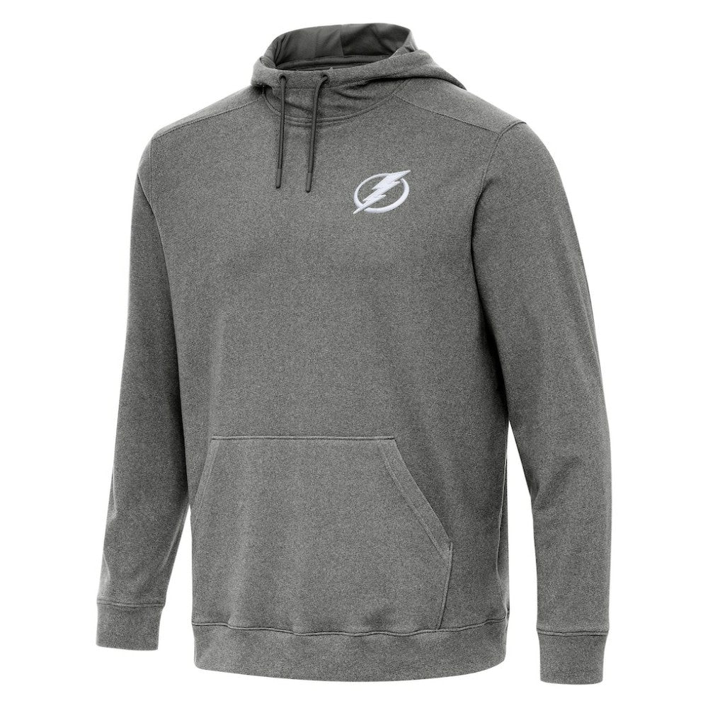 NHL Tampa Bay Lightning Antigua Cloud Pullover Hoodie - Heather Black
