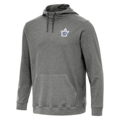 NHL Toronto Maple Leafs Antigua Cloud Pullover Hoodie - Heather Black
