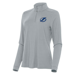 NHL Tampa Bay Lightning Antigua Women's Intent Quarter-Zip Top - Gray