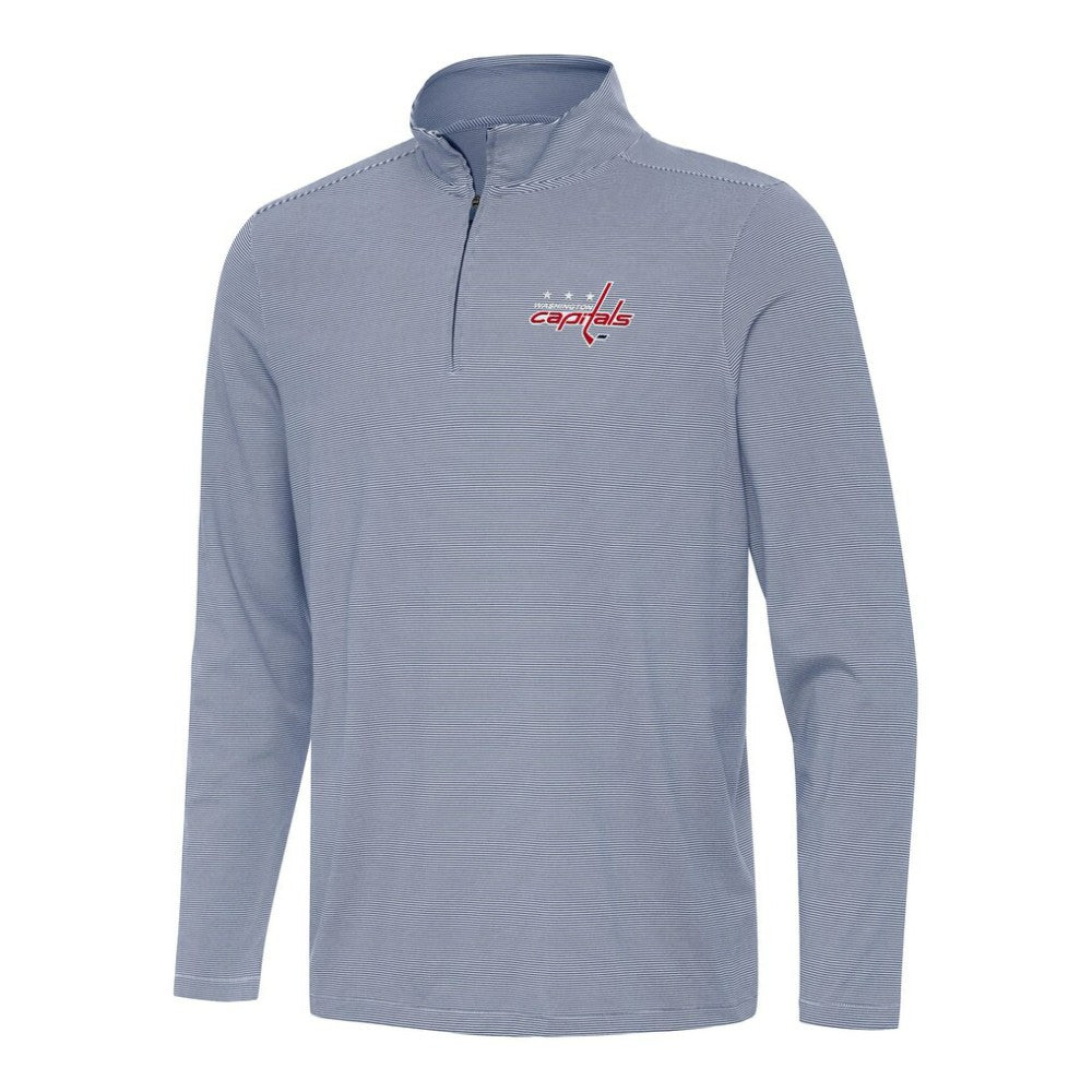 NHL Washington Capitals Antigua Twine Quarter-Zip Top - Navy