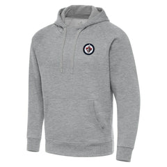 NHL Winnipeg Jets Antigua Big & Tall Victory Pullover Hoodie - Heather Gray