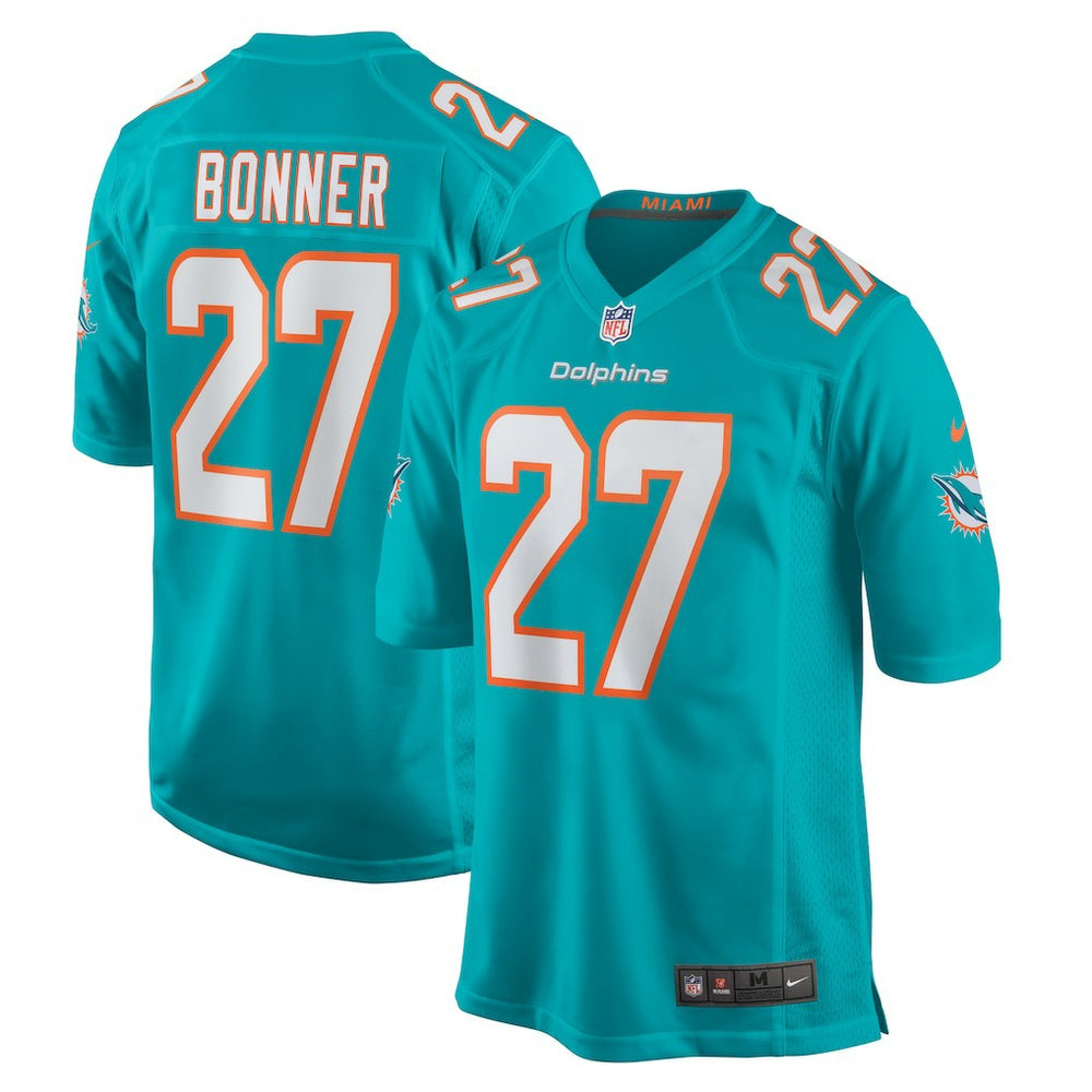 NFL Ethan Bonner Miami Dolphins Game Jersey - Aqua