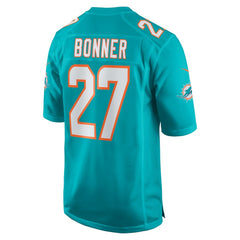 NFL Ethan Bonner Miami Dolphins Game Jersey - Aqua