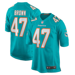 NFL Cam Brown Miami Dolphins Game Jersey - Aqua