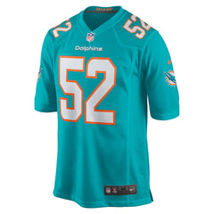 NFL Patrick Paul Miami Dolphins Game Jersey - Aqua