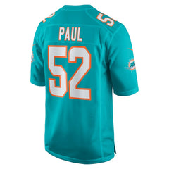 NFL Patrick Paul Miami Dolphins Game Jersey - Aqua