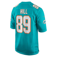 NFL Julian Hill Miami Dolphins Game Jersey - Aqua