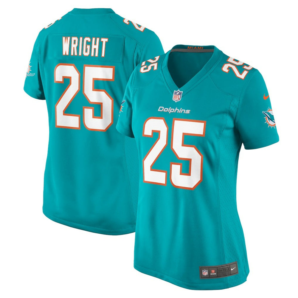 NFL Jaylen Wright Miami Dolphins Women's Game Jersey - Aqua