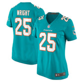 NFL Jaylen Wright Miami Dolphins Women's Game Jersey - Aqua