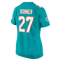 NFL Ethan Bonner Miami Dolphins Women's Game Jersey - Aqua