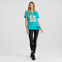 NFL Aaron Brewer Miami Dolphins Women's Game Jersey - Aqua