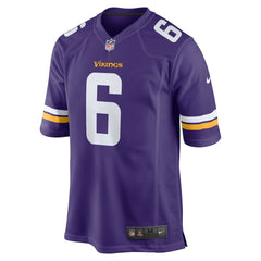 NFL Brian Asamoah II Minnesota Vikings Game Jersey - Purple