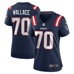 NFL Caedan Wallace New England Patriots Women's Game Jersey - Navy