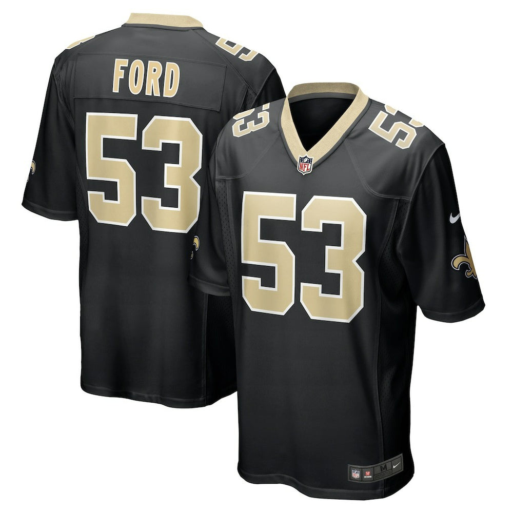 NFL Jaylan Ford New Orleans Saints Game Jersey - Black