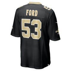 NFL Jaylan Ford New Orleans Saints Game Jersey - Black