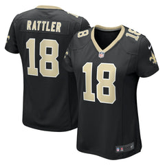 NFL Spencer Rattler New Orleans Saints Women's Game Jersey - Black