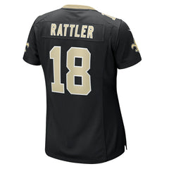 NFL Spencer Rattler New Orleans Saints Women's Game Jersey - Black
