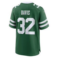 NFL Isaiah Davis New York Jets Team Game Jersey - Legacy Green