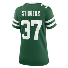 NFL Qwan'tez Stiggers New York Jets Women's Game Jersey - Legacy Green