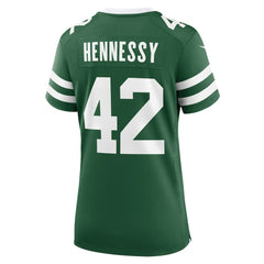 NFL Thomas Hennessy New York Jets Women's Game Jersey - Legacy Green