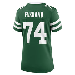 NFL Olu Fashanu New York Jets Women's Game Jersey - Legacy Green