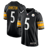 NFL Cameron Johnston Pittsburgh Steelers Game Jersey - Black