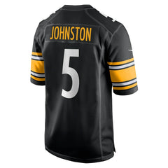 NFL Cameron Johnston Pittsburgh Steelers Game Jersey - Black