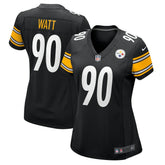 NFL T.J. Watt Pittsburgh Steelers Women's Team Game Jersey - Black
