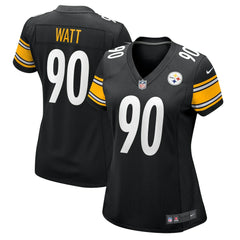 NFL T.J. Watt Pittsburgh Steelers Women's Team Game Jersey - Black