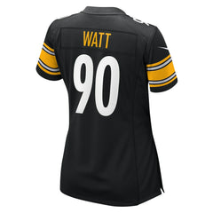 NFL T.J. Watt Pittsburgh Steelers Women's Team Game Jersey - Black