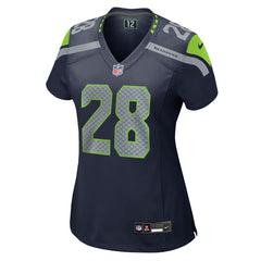 NFL Nehemiah Pritchett Seattle Seahawks Women's Team Game Jersey - College Navy